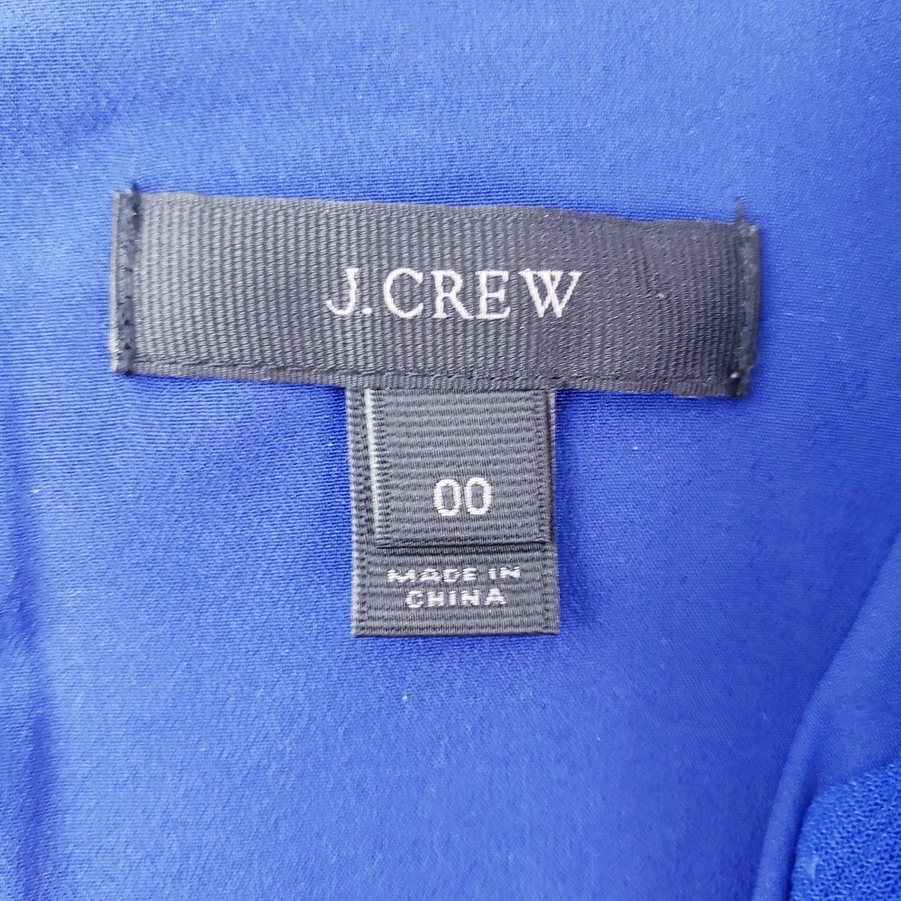 J. Crew Royal Blue Short Sleeve Shift Dress